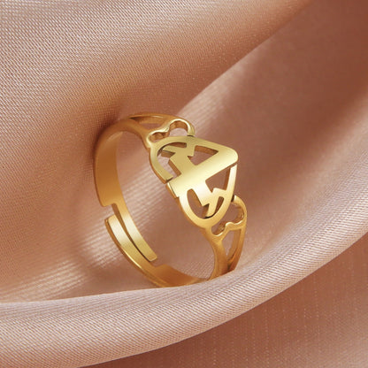 Love Cross Ring | Stainless Steel Small Geometric Women's
