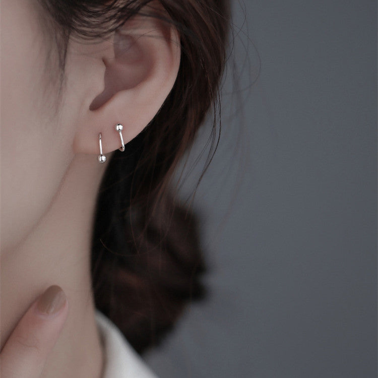 Ear Bone Stud Earrings | Brass Heart Star Round 3 Styles
