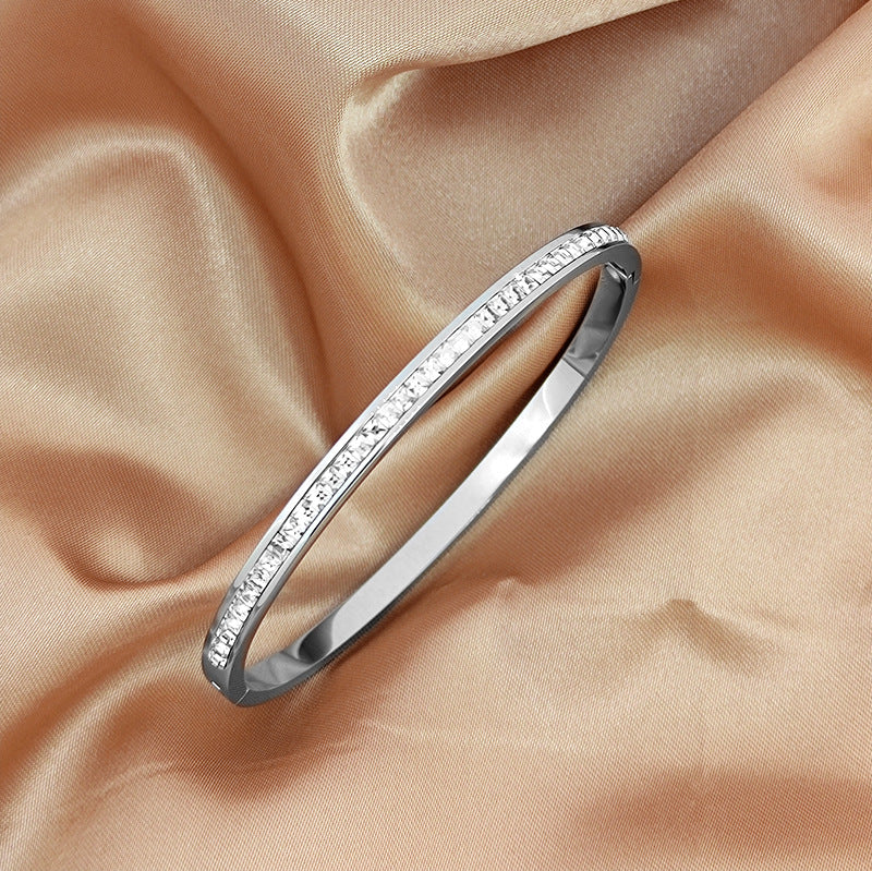 Starry Sky Diamond-Embedded Titanium Steel Bracelet