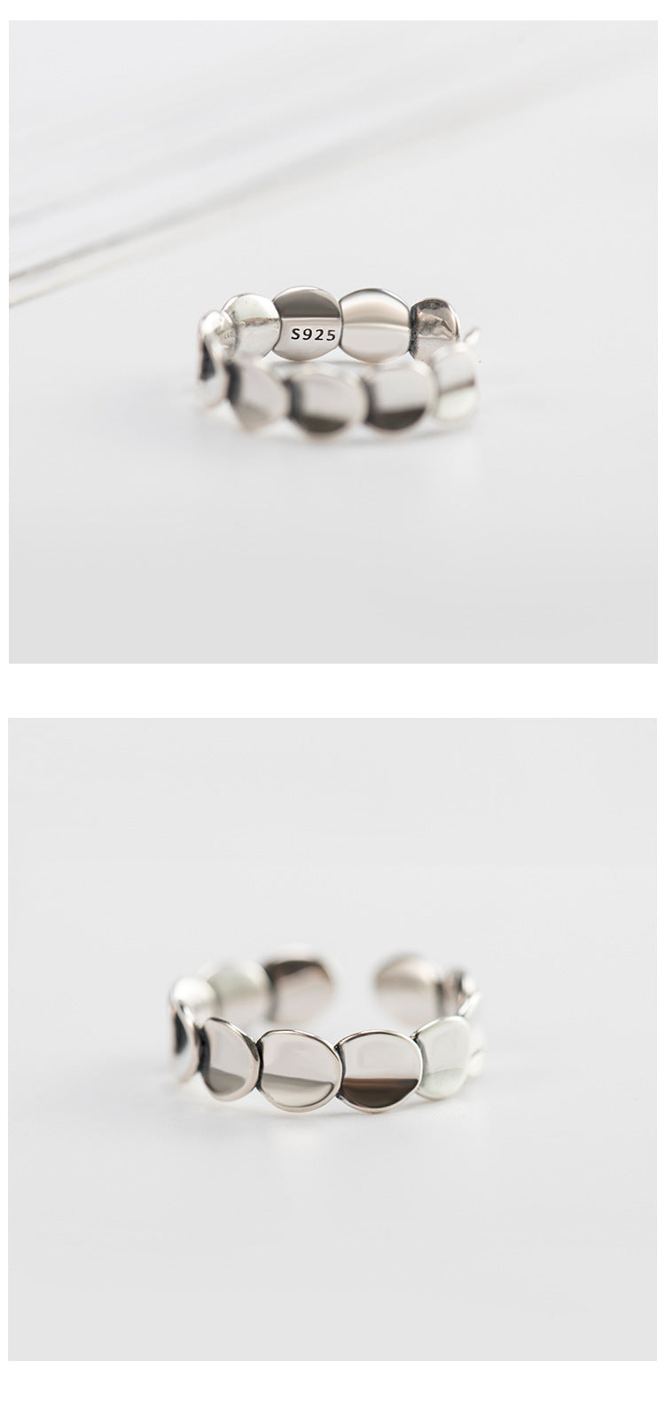 Sterling Silver Geometric Vintage Ring