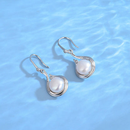 S925 Silver Natural Freshwater Pearl Necklace | Sweater Chain
