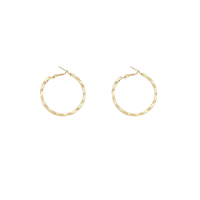 Cold Style Irregular Earrings | Alloy Geometric Gold Silver