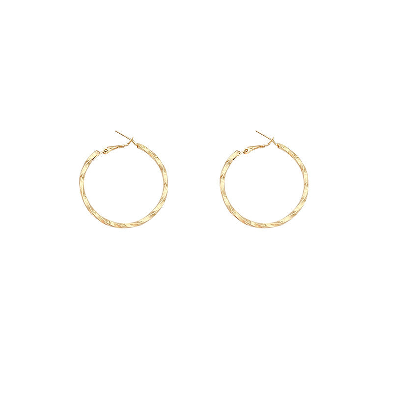 Cold Style Irregular Earrings | Alloy Geometric Gold Silver