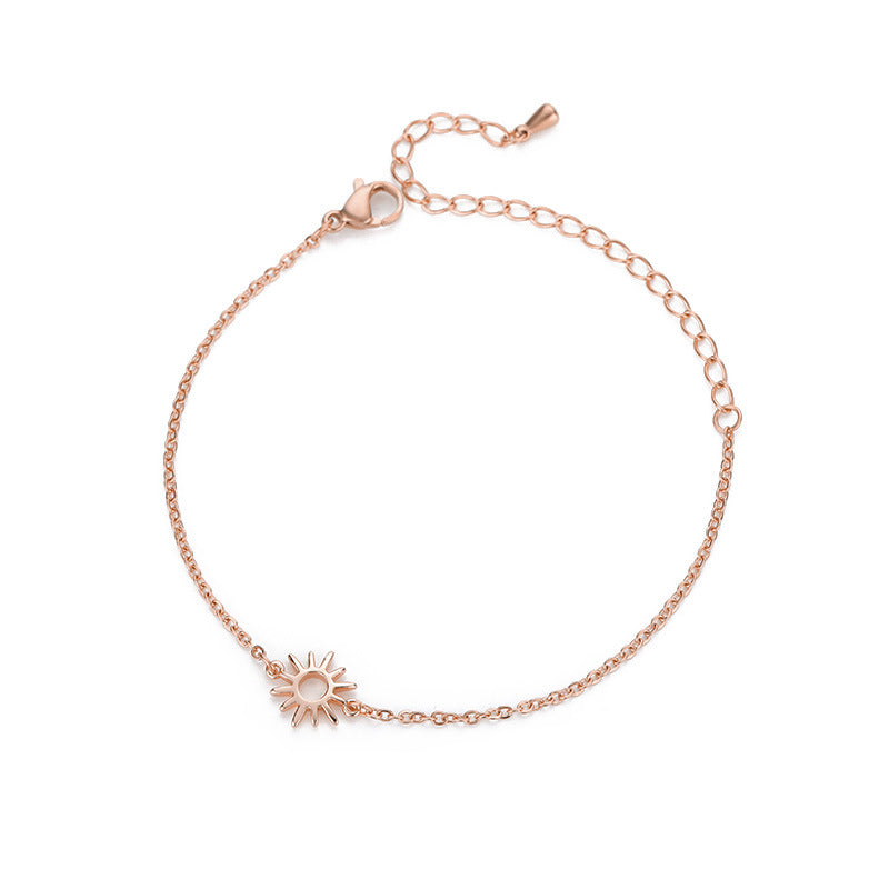 Star Pendant Chain Bracelet in Stainless Steel for Women