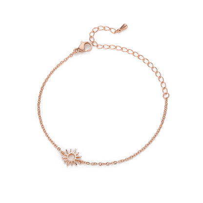 Star Pendant Chain Bracelet in Stainless Steel for Women
