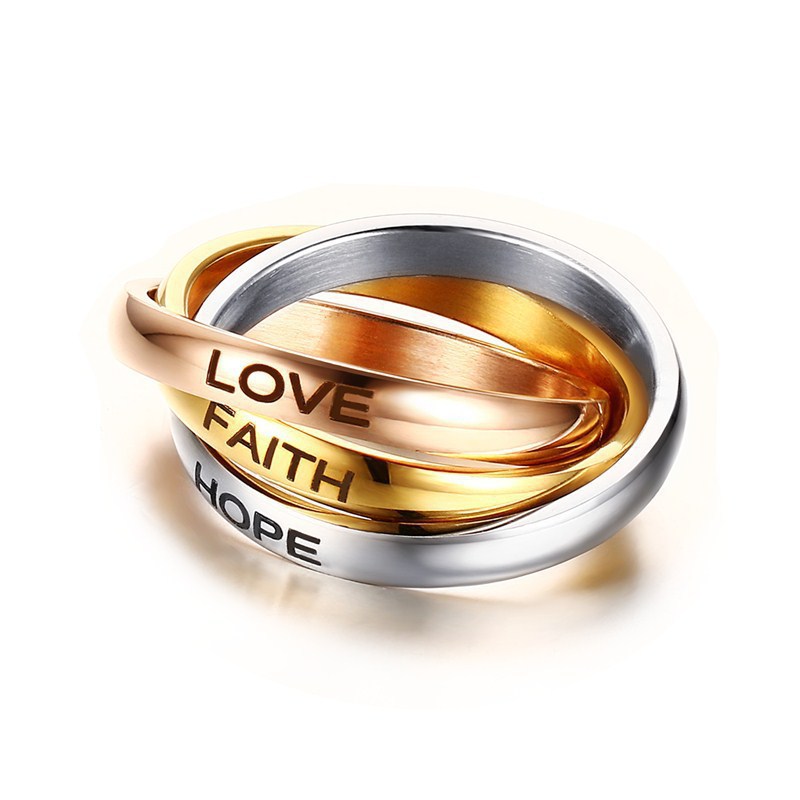 Three-in-One Winding Ring | Titanium Steel Unisex Multi-Style