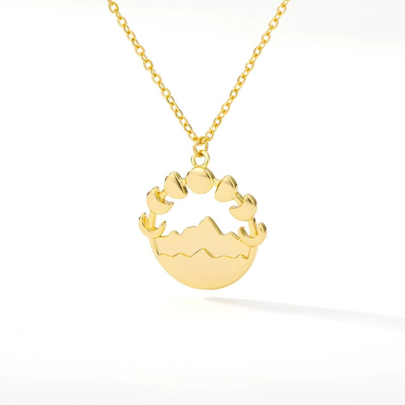 Moon Pendant Necklace for Women | Celestial Design