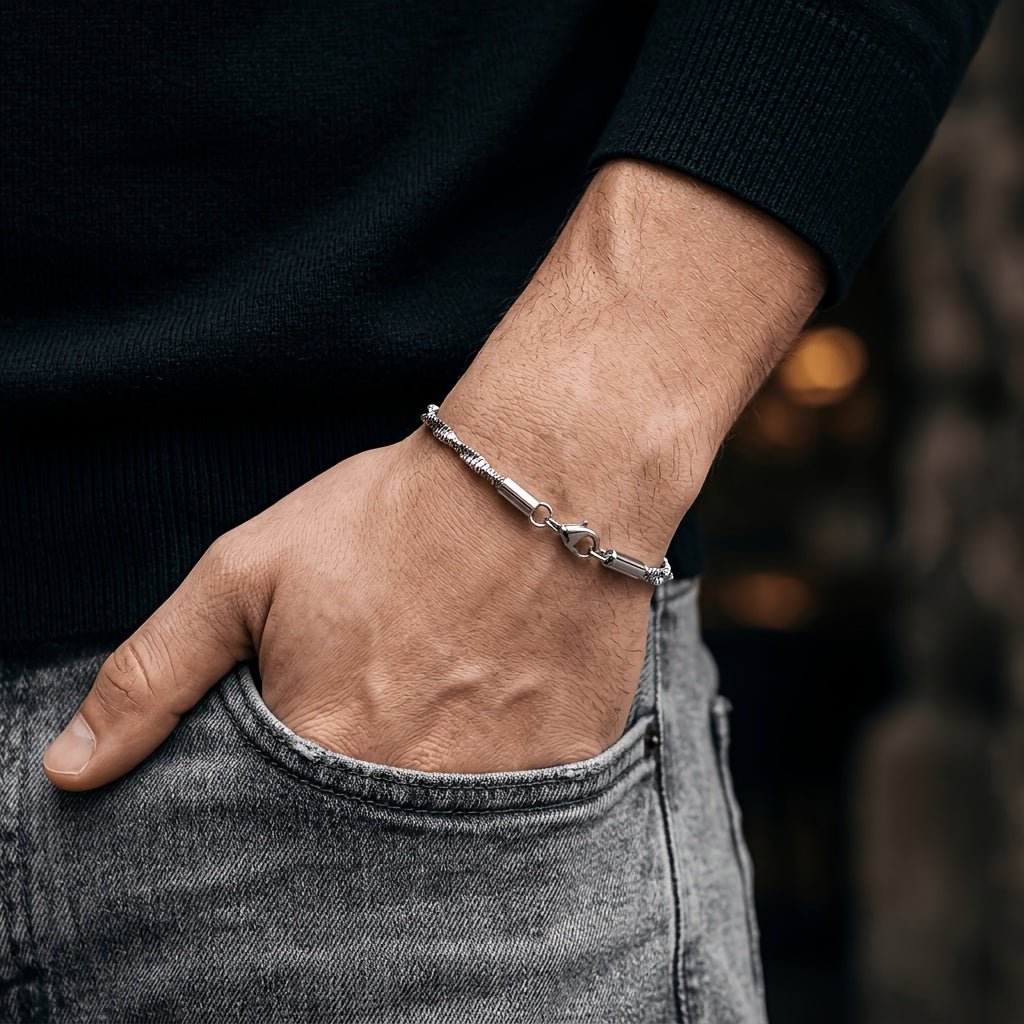 Men's 3mm Wheat Chain Bracelet