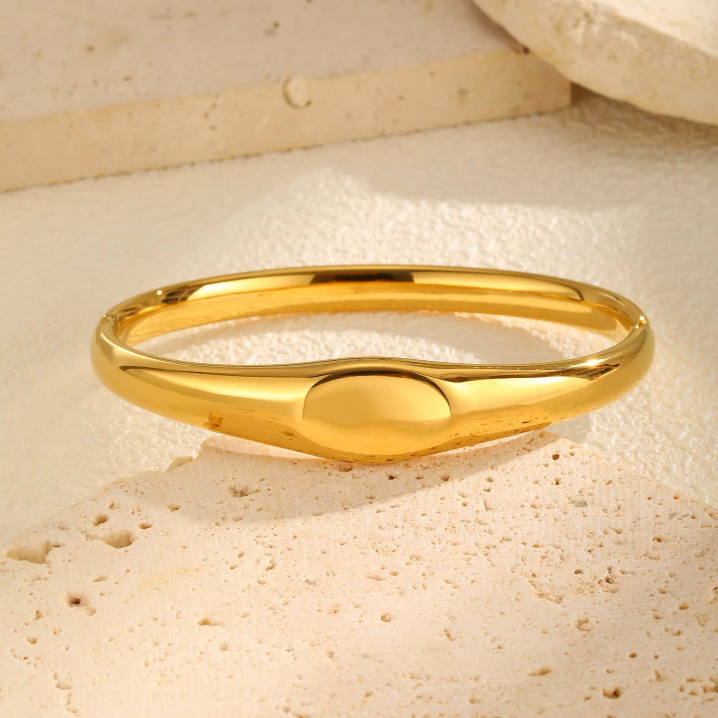 Stainless Steel Glossy Bracelet for Women