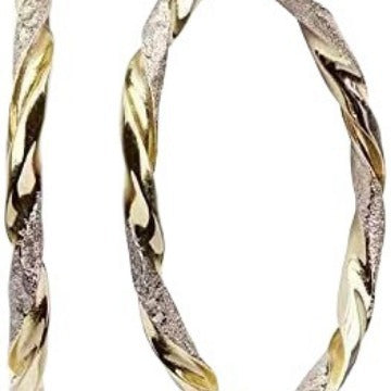 Simple Gold Metal Hoop Earrings | Alloy Personality Unisex