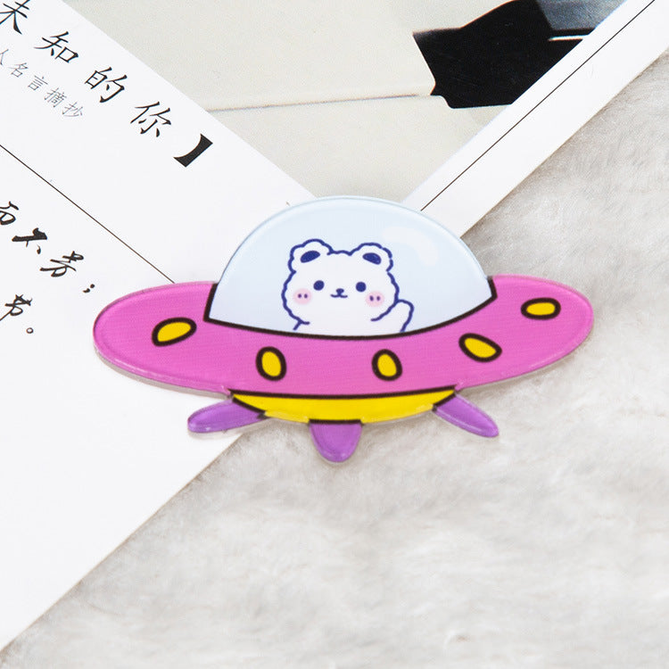 Cartoon Acrylic Astronaut Brooch | Spaceman Badge Bag Pendant