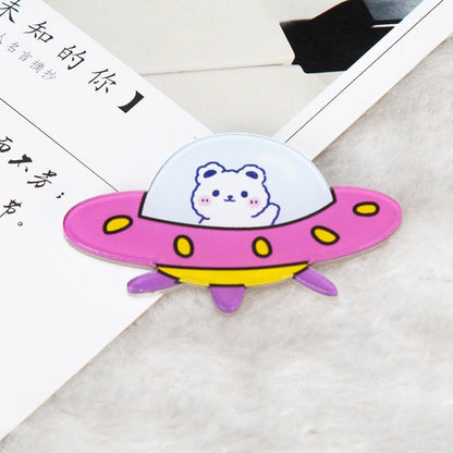 Cartoon Acrylic Astronaut Brooch | Spaceman Badge Bag Pendant