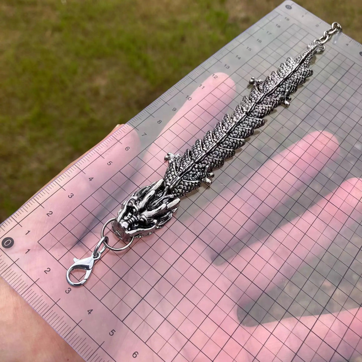 Punk Centipede Link Stainless Steel Bracelet