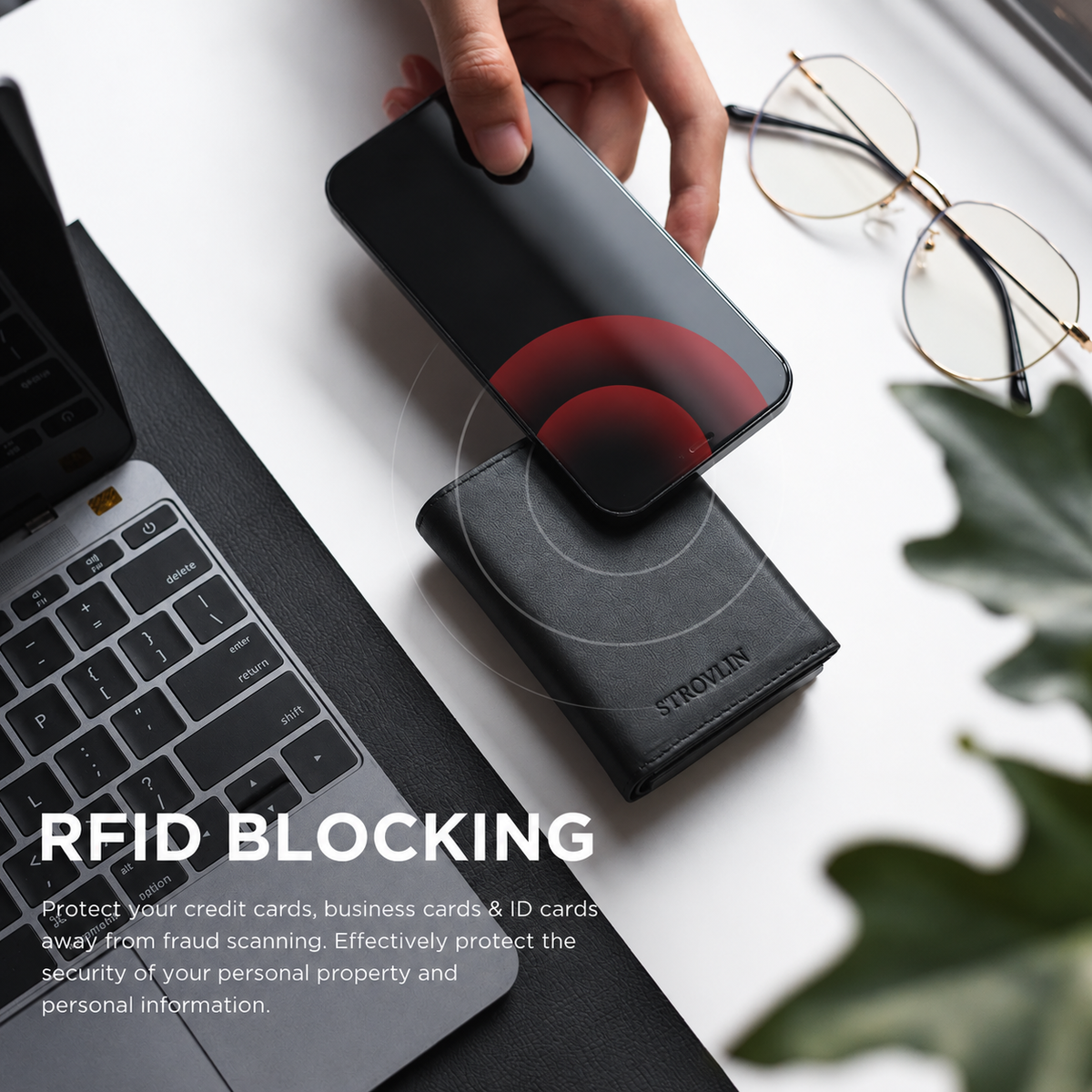 RFID Blocking Metal Pop-Up Card Holder Wallet