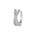 Zircon Cross Geometric Ear Cuff Clip for Women — No Piercing