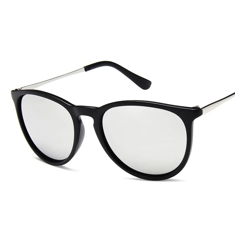 Men's Retro Round Acrylic-Lens Sunglasses