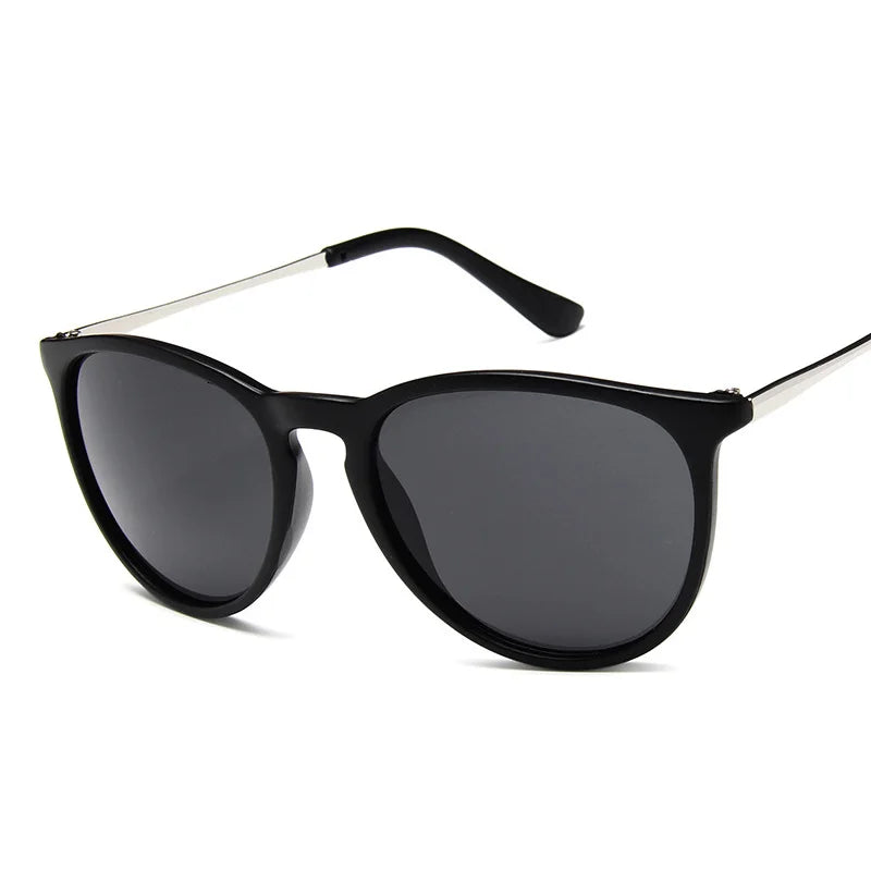 Men's Retro Round Acrylic-Lens Sunglasses