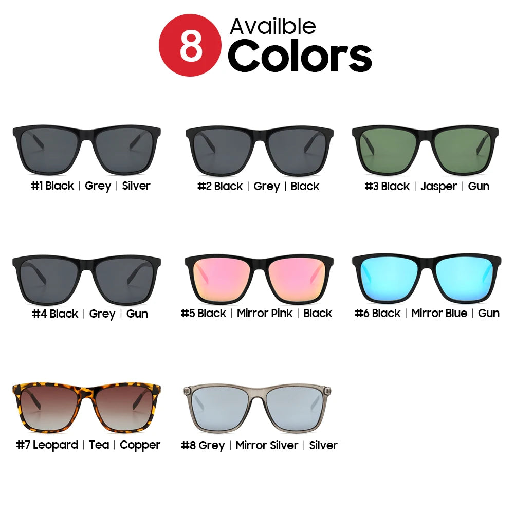 Men's Classic Square Polarized Sunglasses