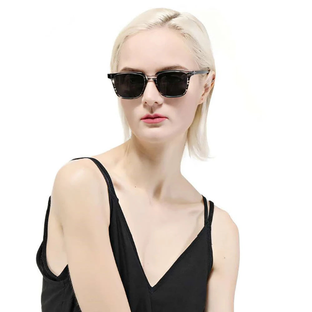 Men's Retro Square Polycarbonate Sunglasses