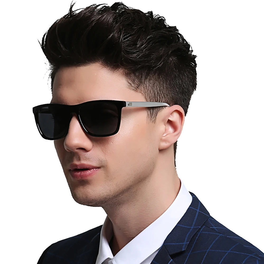 Men's Classic Square Polarized Sunglasses