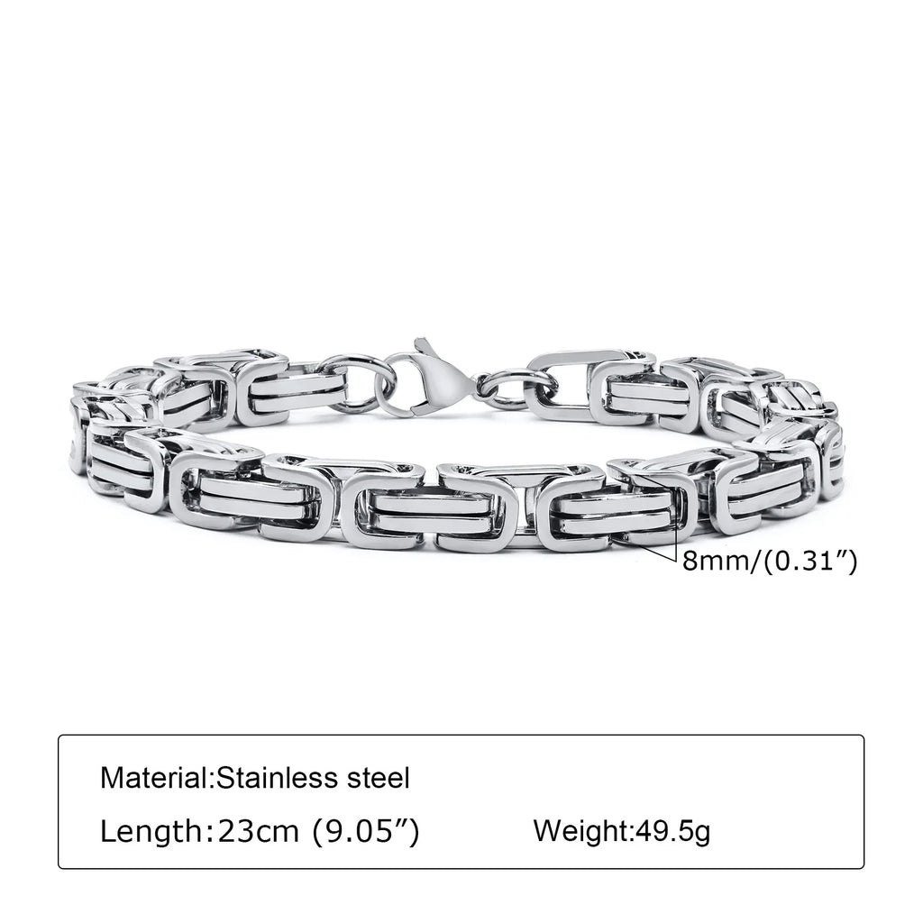 Byzantine Stainless Steel Chain Bracelet
