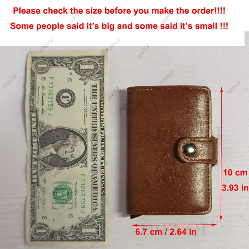 Carbon Fiber RFID Pop-Up Card Holder Wallet | Slim Metal Men's Minimalist Purse