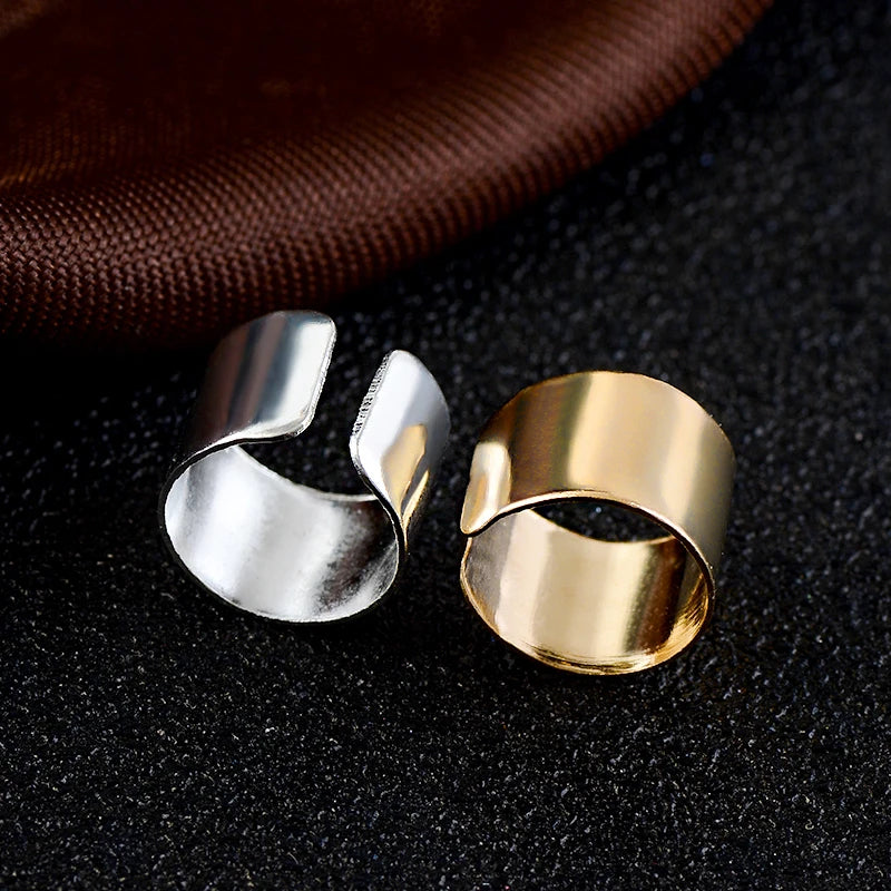 Geometric Stainless Steel Non-Piercing Ear Cuff