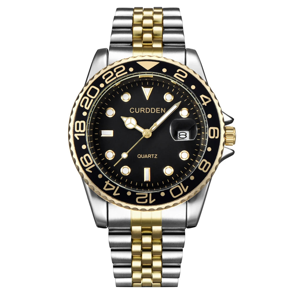 Men's Quartz Watch with Stainless Steel Bracelet