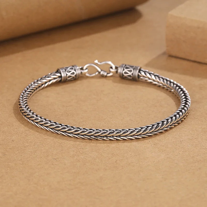 925 Sterling Silver Vintage Chain Bracelet