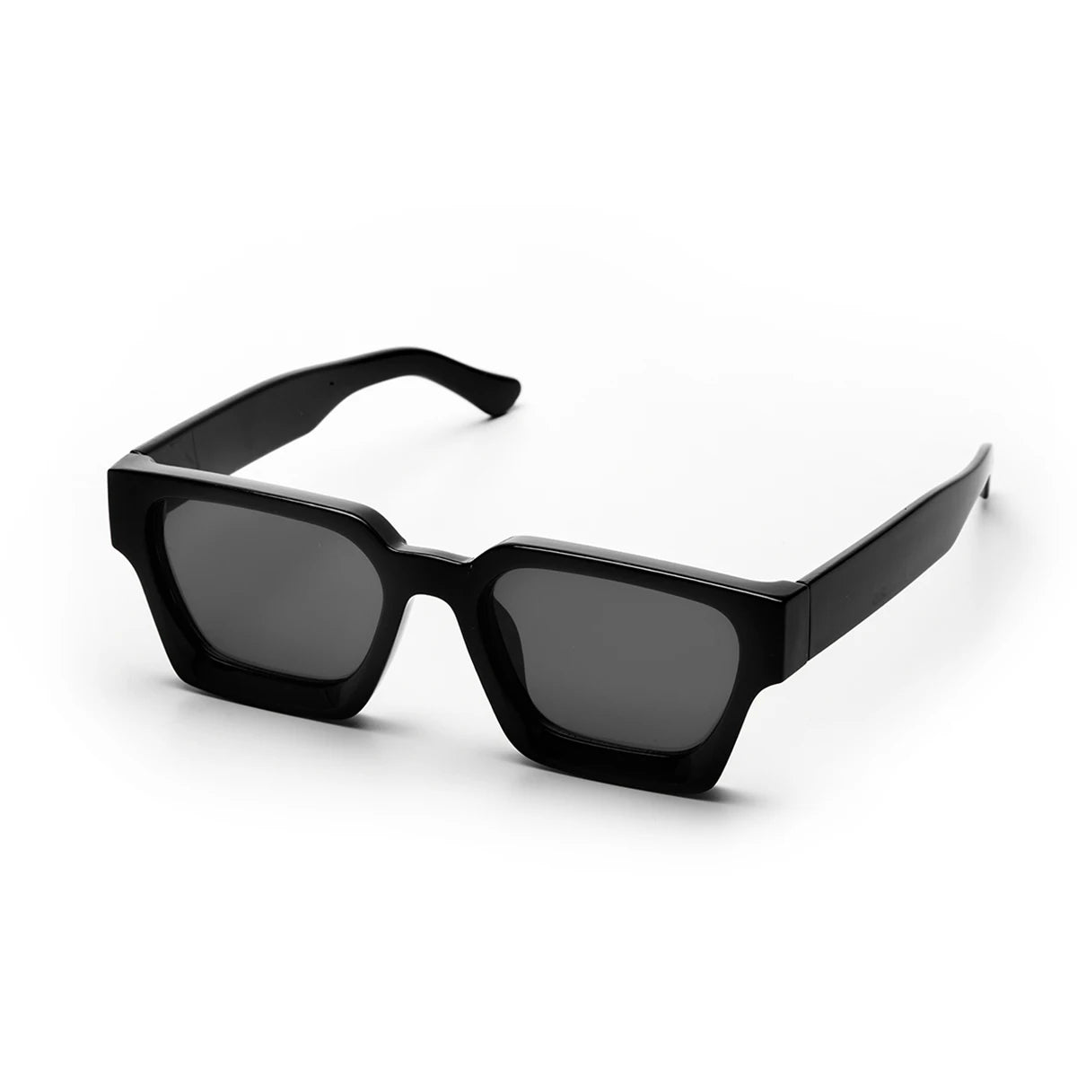 Men's Contemporary Square Polycarbonate Sunglasses
