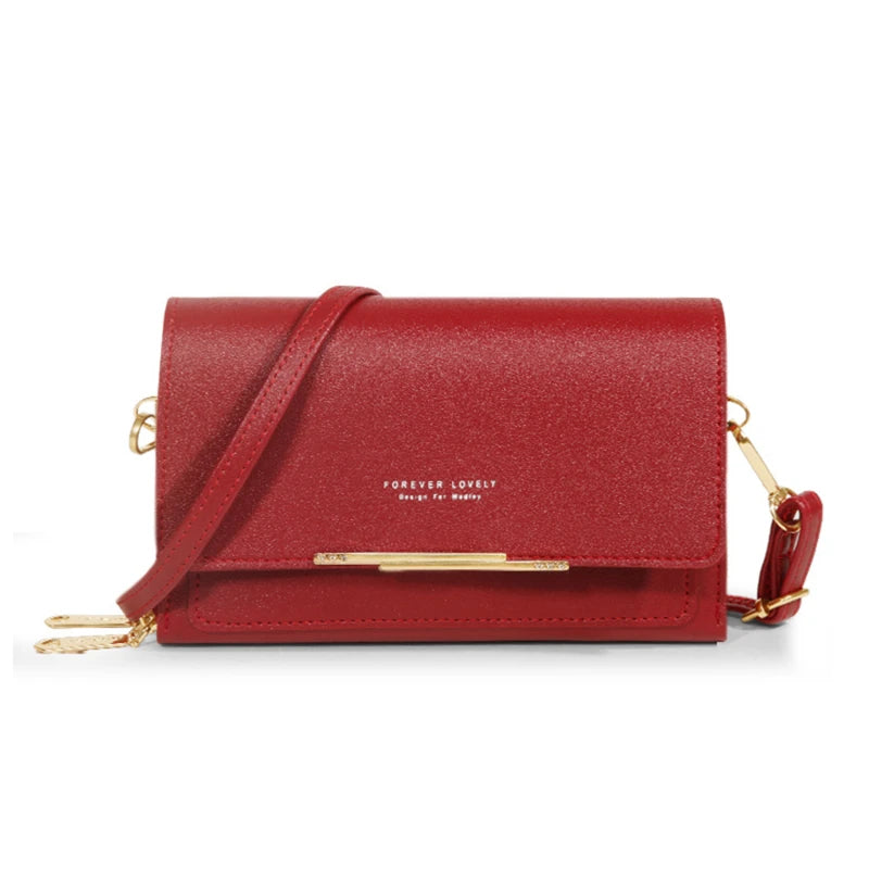 Korean Style Multi-Card Shoulder Bag Wallet for Women