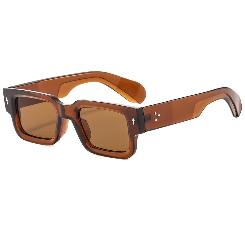 Retro Minimalist Rectangle Sunglasses