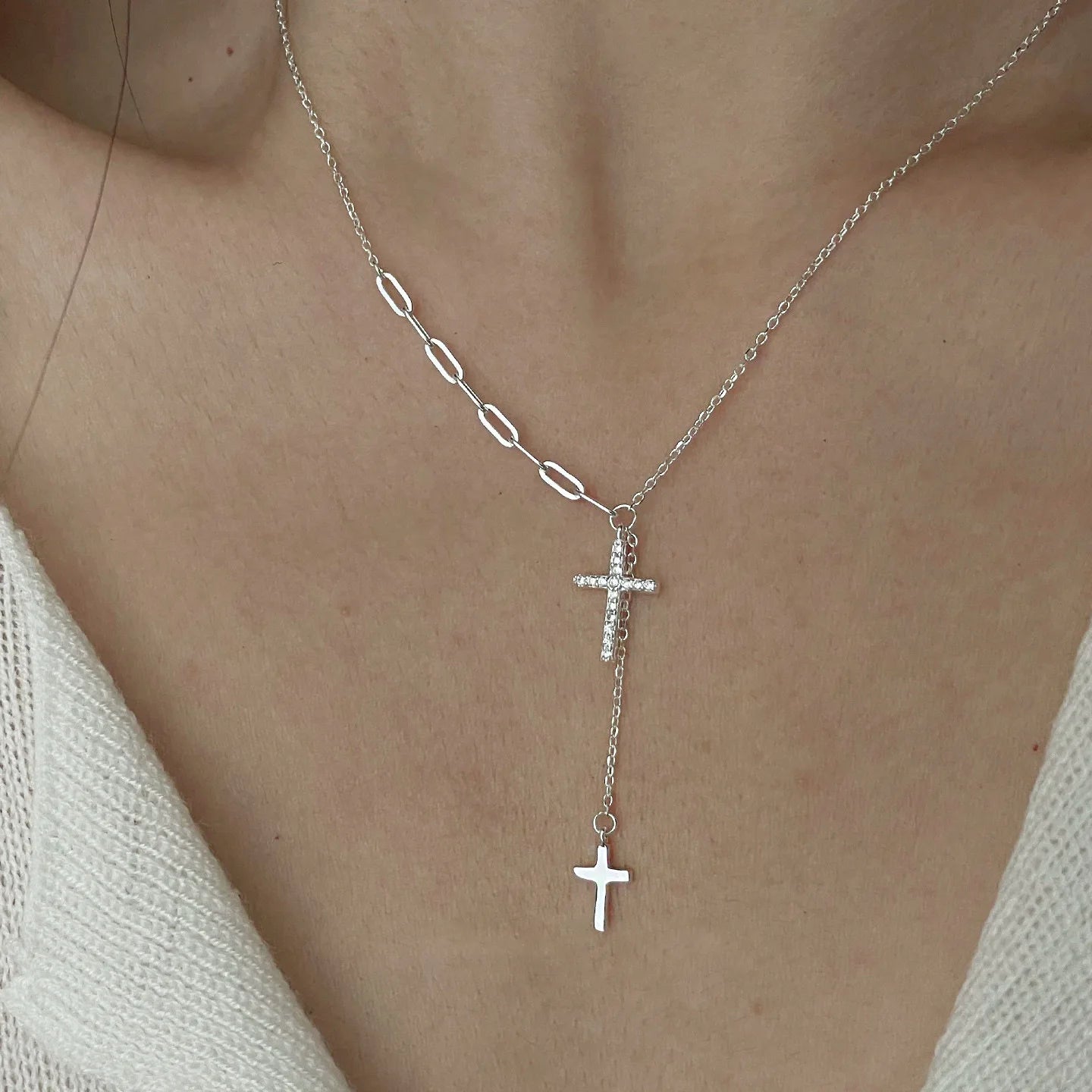 925 Sterling Silver Heart Pendant Adjustable Choker Necklace for Women