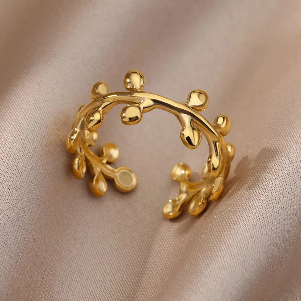 Evil Eye Zircon Adjustable Ring for Women | Luxury 18K Gold Plated