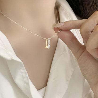 925 Sterling Silver Heart Pendant Adjustable Choker Necklace for Women