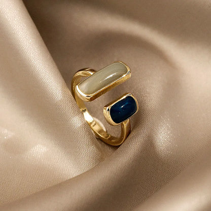 Colourful Drip Glaze Adjustable Ring for Women