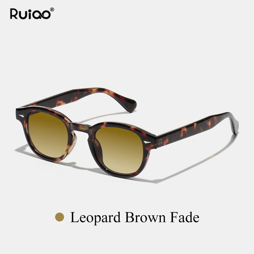 Unisex Retro Round Polycarbonate Sunglasses