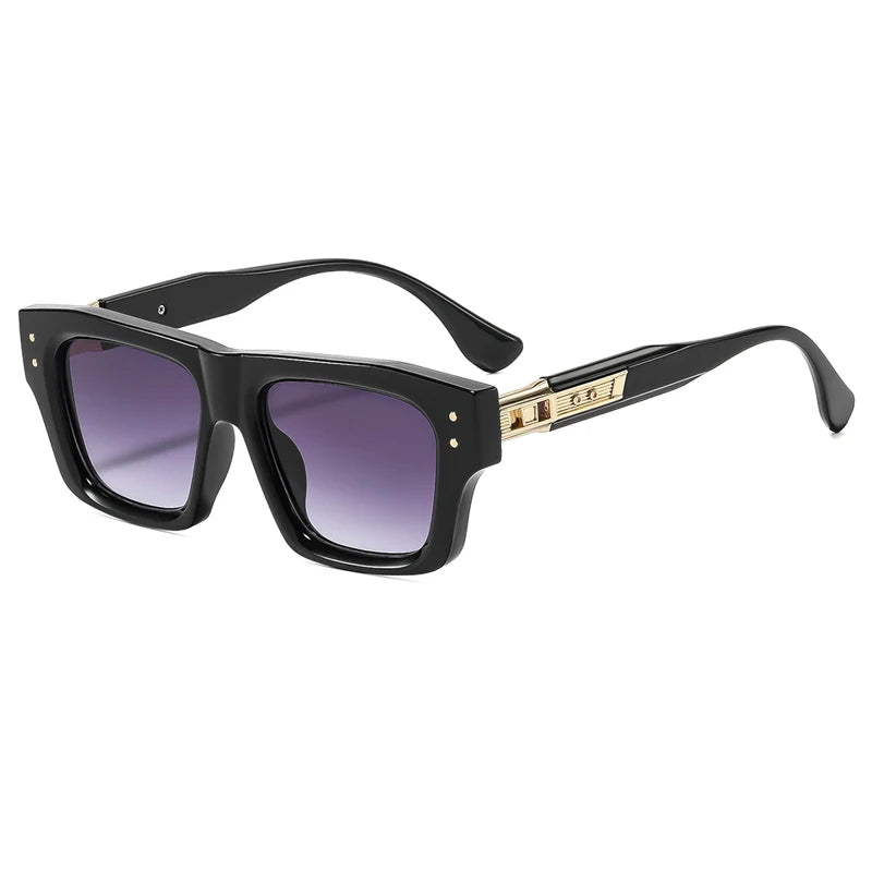 Unisex Retro Square Travel-Style Sunglasses