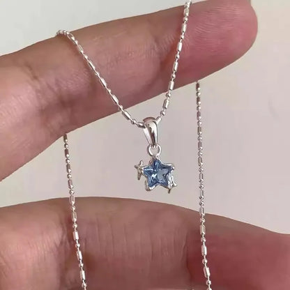 Star Hollow Choker Pendant Necklace for Women and Men