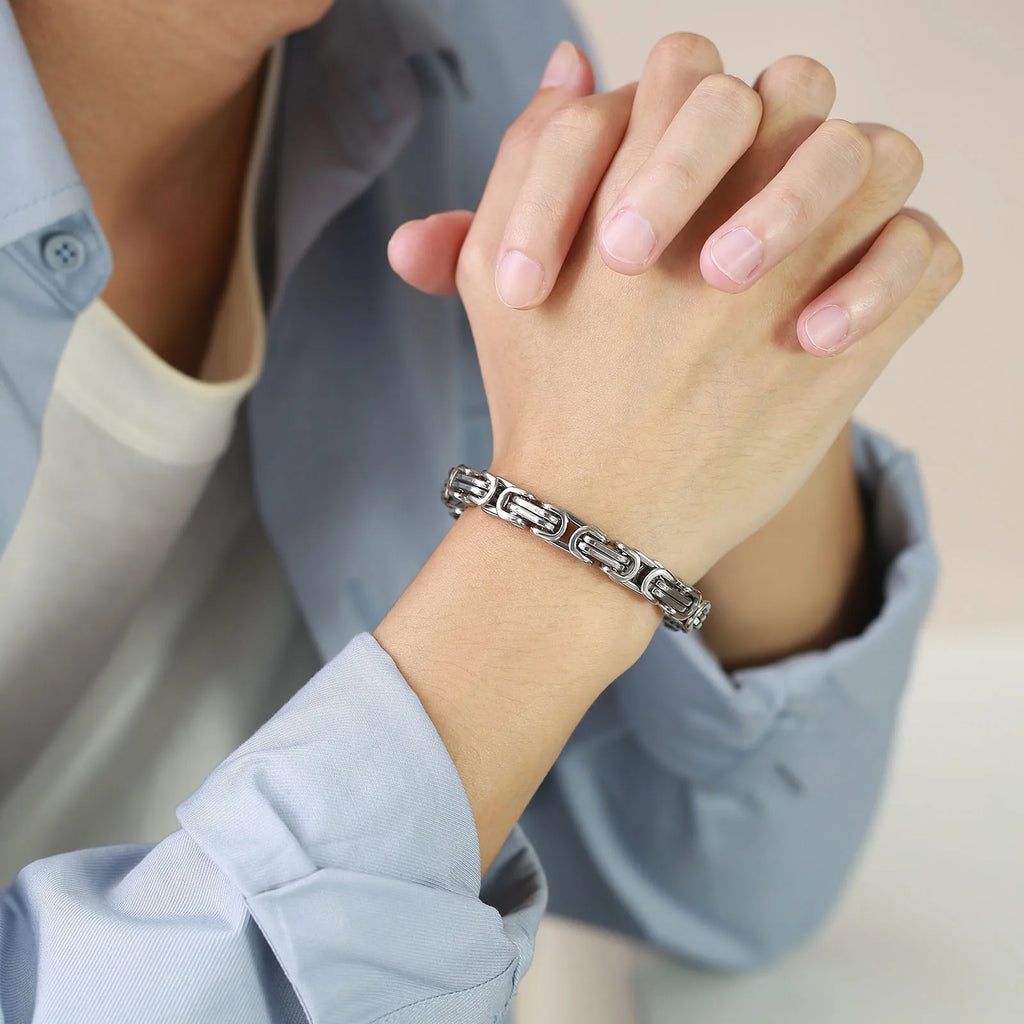 Byzantine Stainless Steel Chain Bracelet