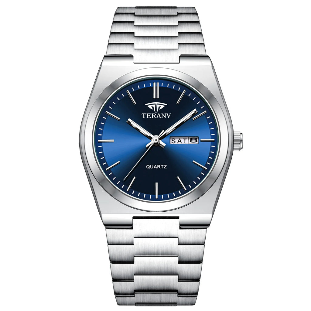 Men's Minimalist Quartz Watch with Alloy Bracelet