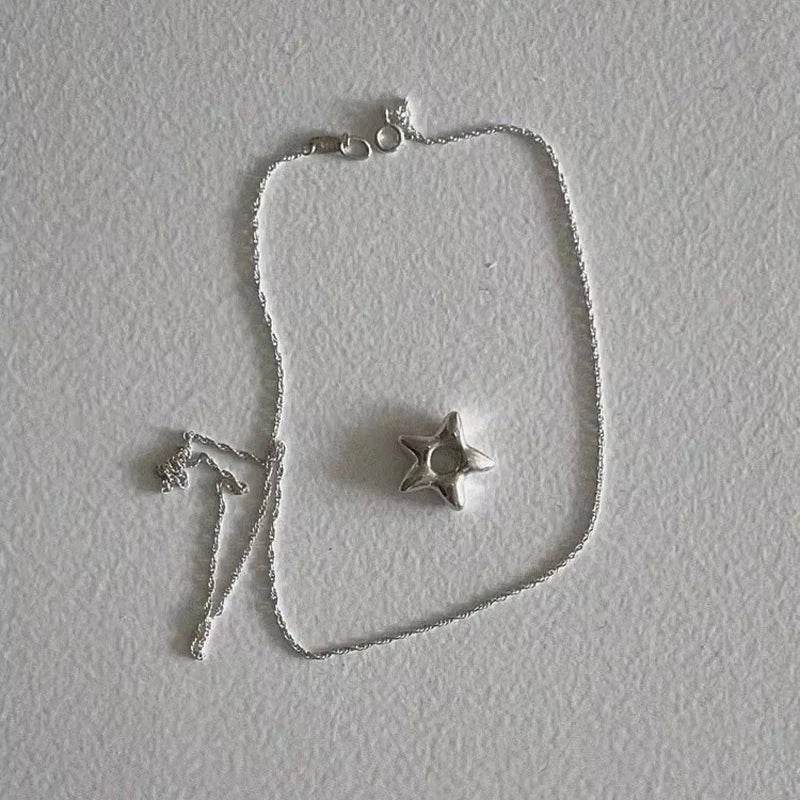 Star Hollow Choker Pendant Necklace for Women and Men
