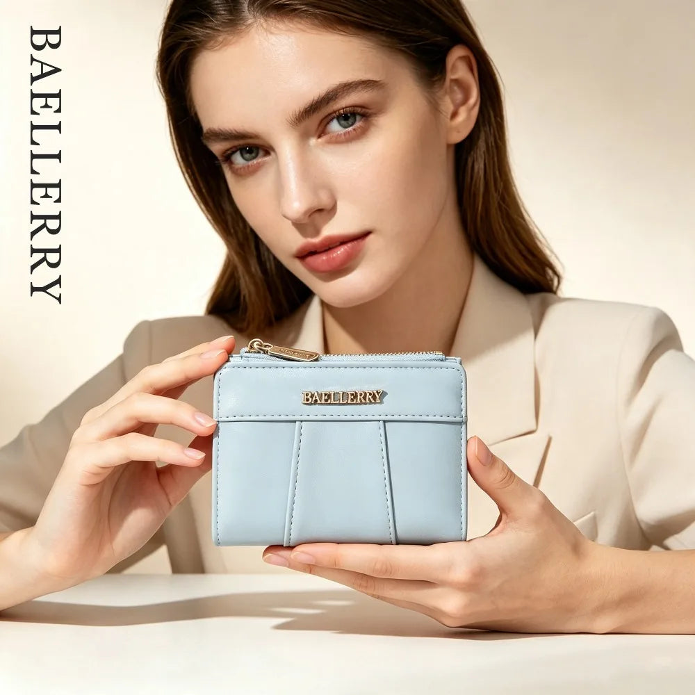 Baellerry Solid Colour Mini Coin Purse & Card Holder