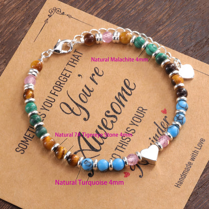 925 Sterling Silver Butterfly Bead String Bracelet for Women