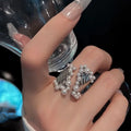 Colourful Drip Glaze Adjustable Ring for Women