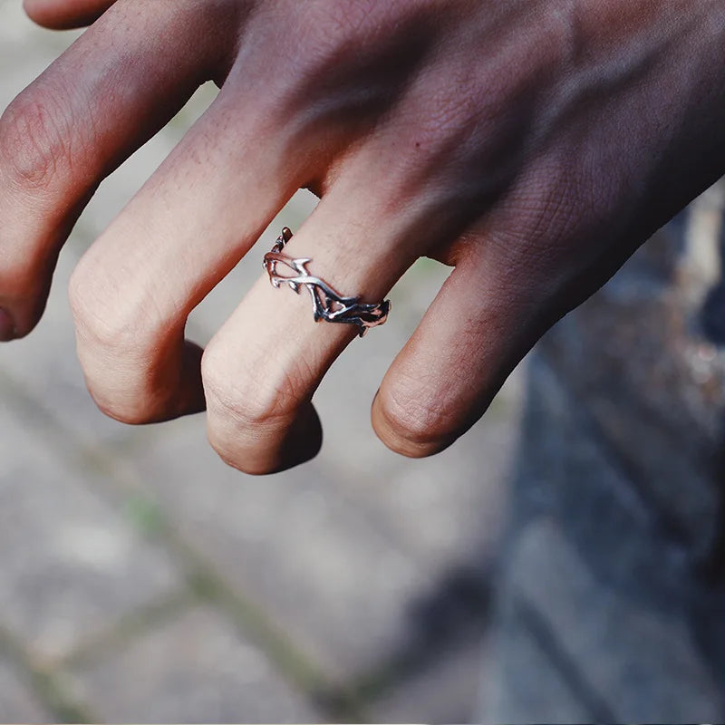 Vintage Branch and Thorn Ring for Women and Men