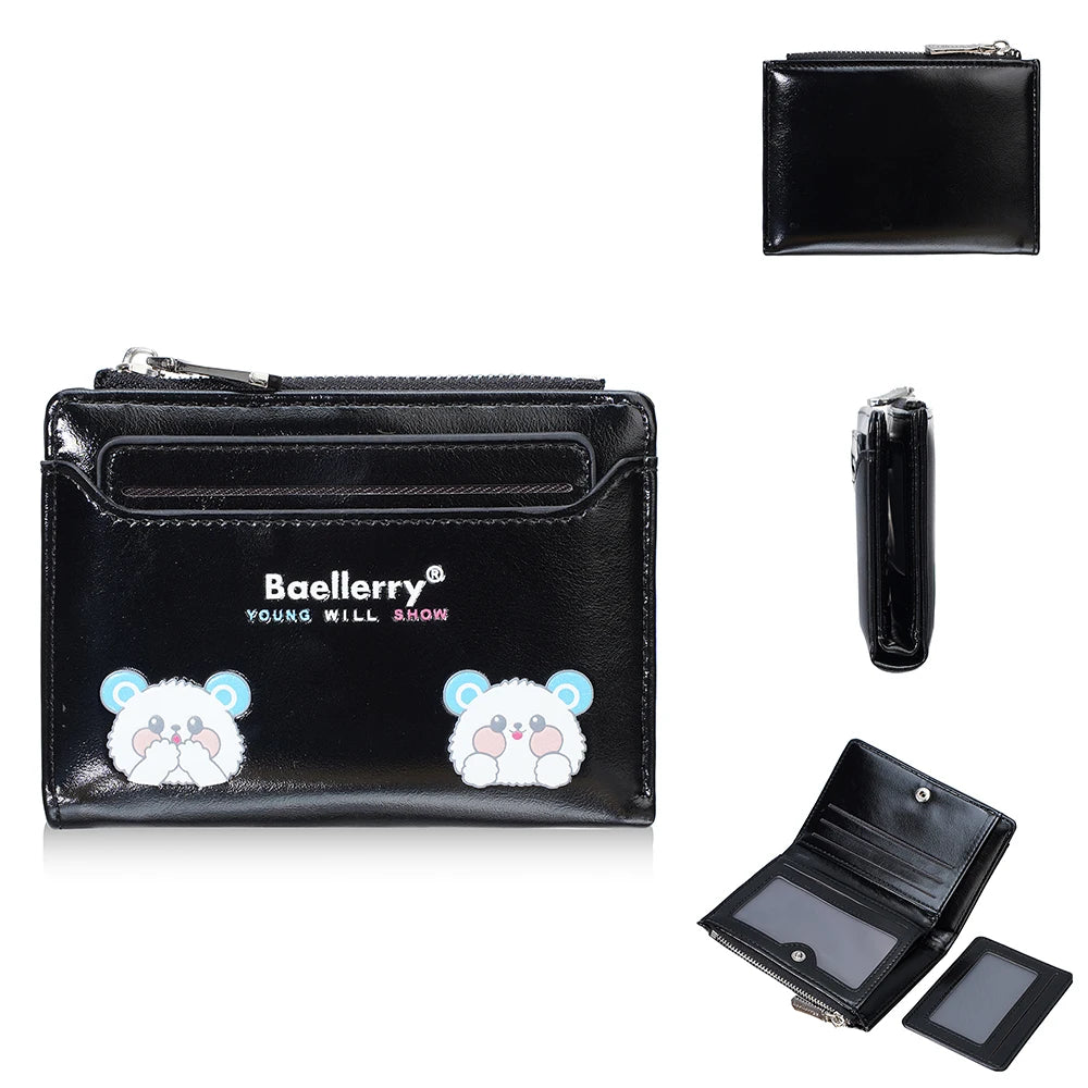 Cute Bear Short Wallet for Girls