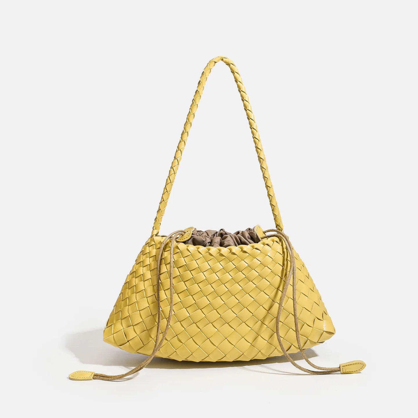 Hand-Woven PU Hobo Bag for Women