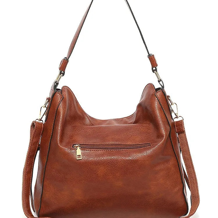 Soft PU Bucket Tote Bag for Women