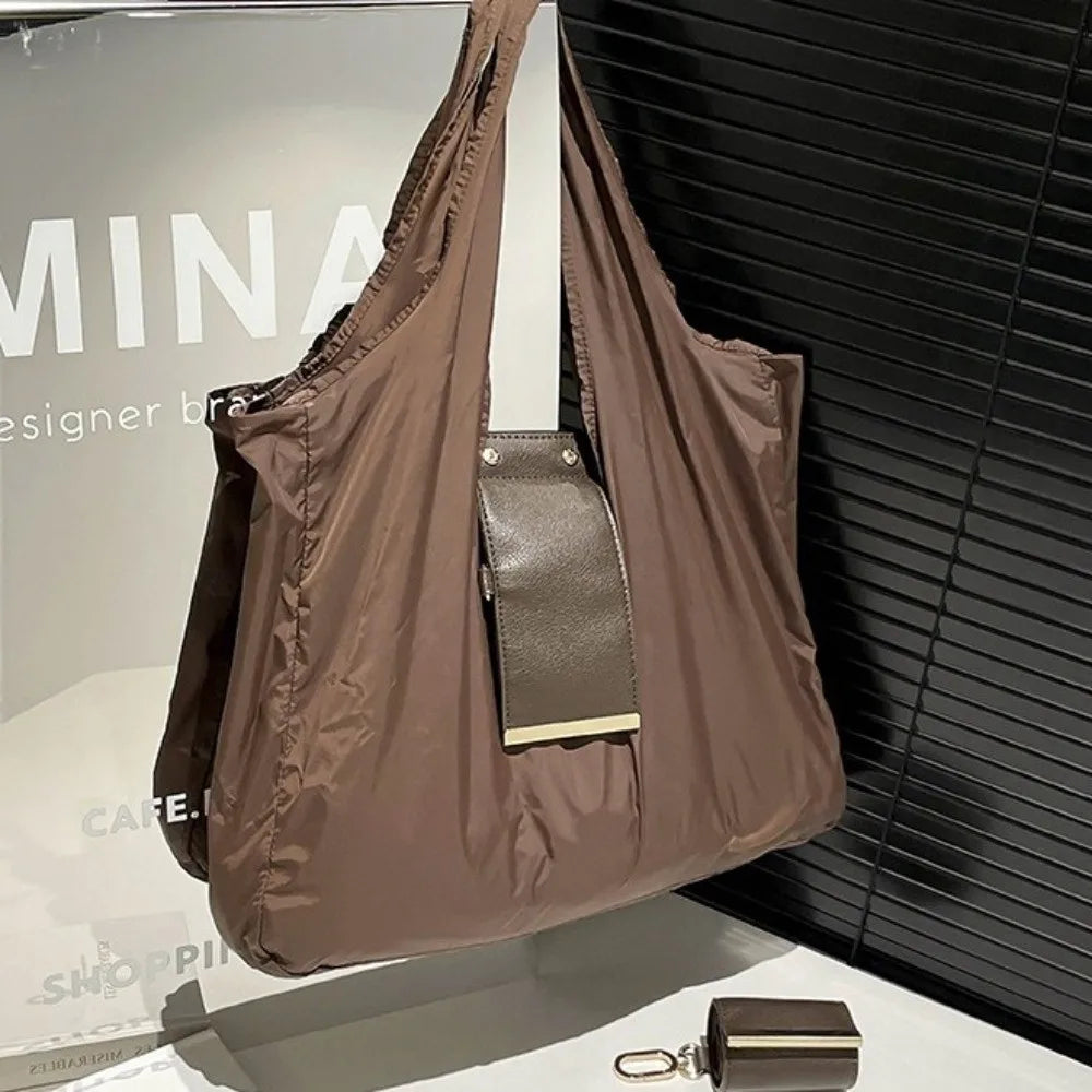 Zip-Top Keychain Tote Bag for Women